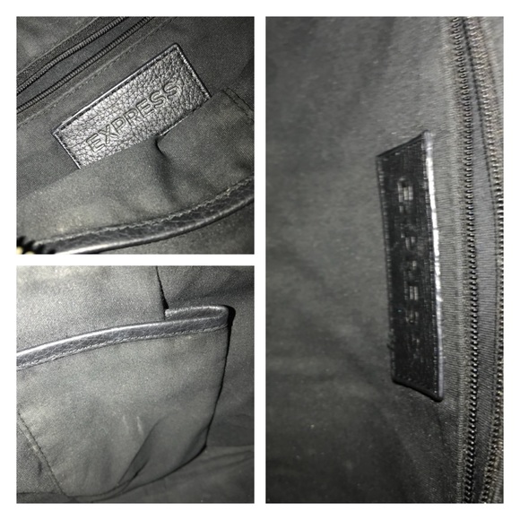 EXPRESS Black Hobo Satchel Purse - Picture 8 of 8